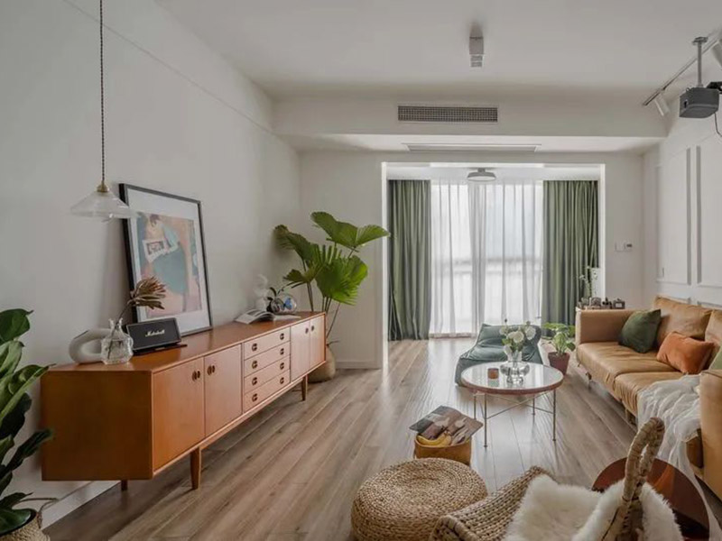 復古田園風室內裝修 長沙五礦萬境水岸 88㎡二居室家裝設計