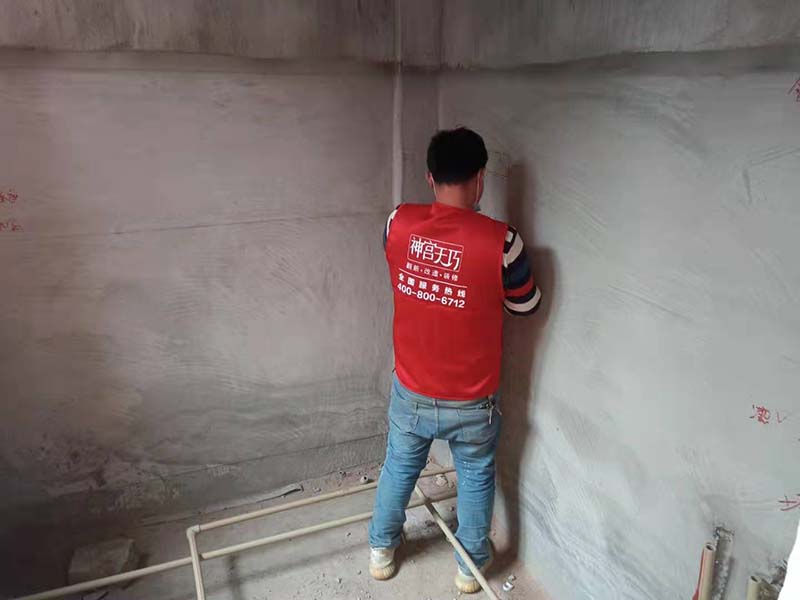 如何選擇舊房陽臺的墻面材料(圖3) 上海金群苑 美式風(fēng)格裝修 二手房翻新改造 現(xiàn)場地面保護施工