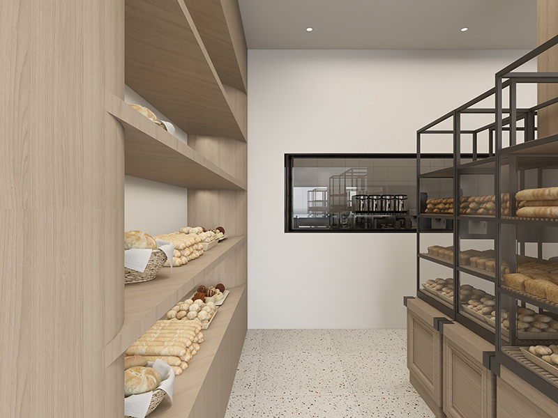 123平現(xiàn)代簡歐風(fēng)商業(yè)裝修 昆明理想小鎮(zhèn) 糕點店鋪裝修設(shè)計全包