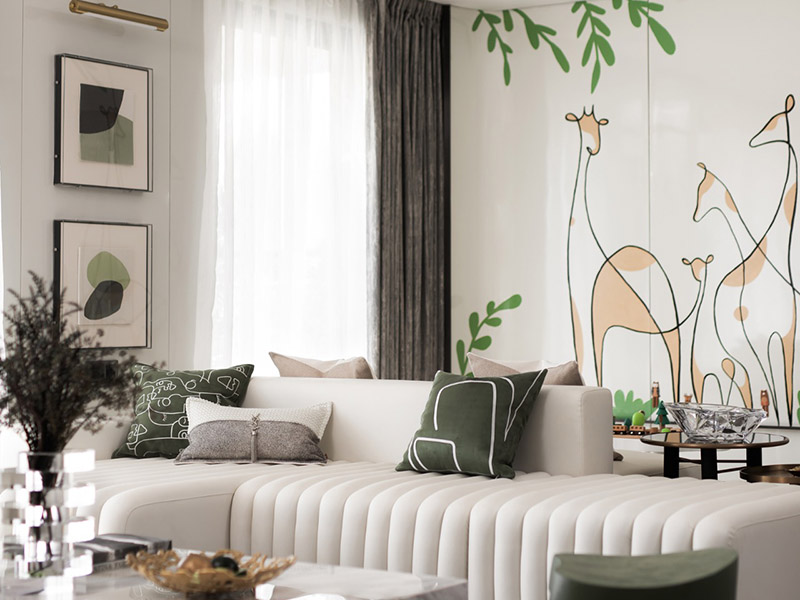 重慶美式田園舊房子翻新案例_重慶86平米房子裝修設計方案(圖3)