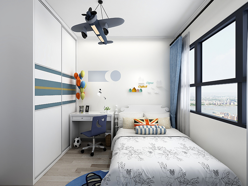 二手房的兒童房怎么裝修才好看？小戶型臥室裝飾設(shè)計細(xì)節(jié)(圖3)